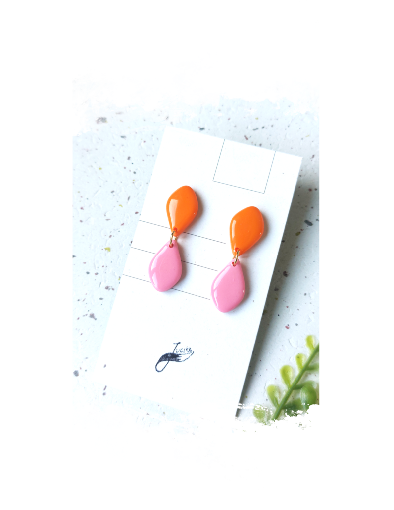 Classy drops pink orange